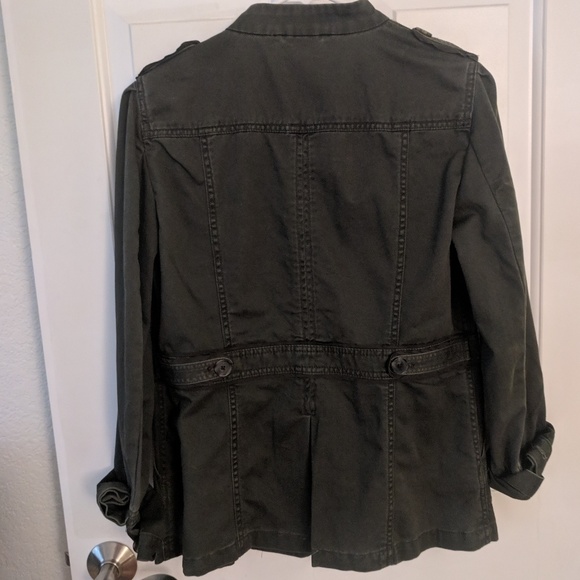 Quality Loft Military-Style Dark Green Jacket - Picture 3 of 9